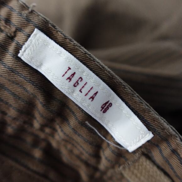 Briglia 1949 BG41 Drawstring Trousers Brown Striped Pant IT46 - Picture 11 of 15